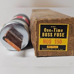One-Time Buss Fuse NOS 150 600 Volts New In Box